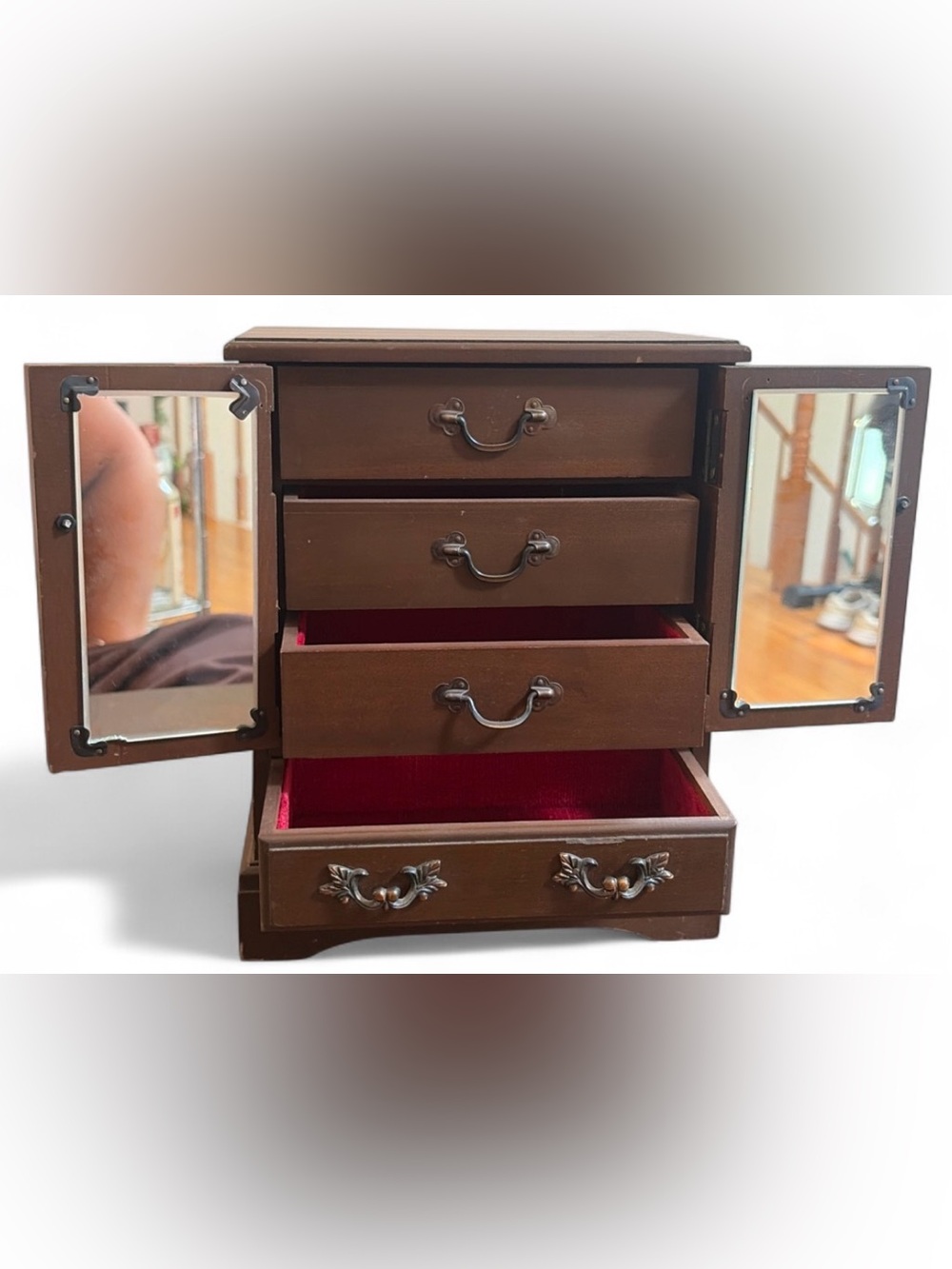 Royal Sealy Japan W. Kay Company Vintage Mid Century Jewelry Armoire Music Box